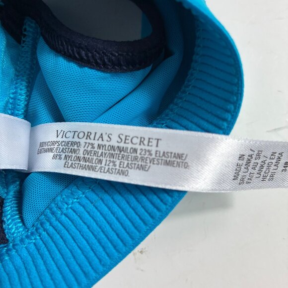 Victoria’s Secret VSX Sport Knockout Front-Close Sports Bra Blue Size 34B - Picture 9 of 10